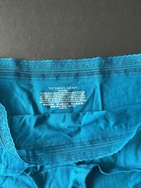Victoria's Secret Teal Lace-Trim Bikini Briefs